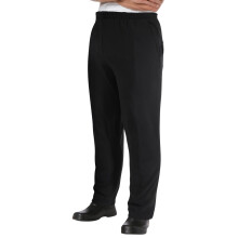 3Pcs Black Chef Uniform Pants Breathable Polyester Kitchen Workwear