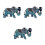 3Pcs Lapel Brooch Elegant Rhinestone Clothes Decoration 7