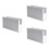 3Pcs Plastic Storage Containers White Stackable Organizer for Home Use 6