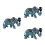 3Pcs Lapel Brooch Elegant Rhinestone Clothes Decoration 2