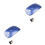 2Pcs Lightweight Blue Flat Wireless Mouse Gaming Laptop -Level Dpi 3