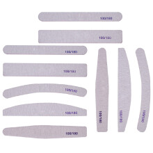 20Pcs Grey Nail Files with Buffers for Nail Art and Polish Removal