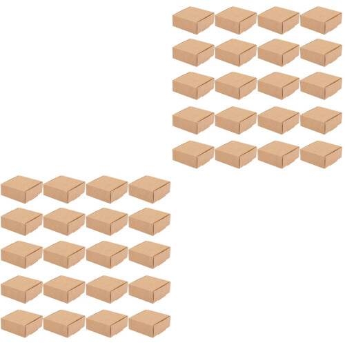 40Pcs Foldable Kraft Paper Boxes for Soap Packaging Small Item Storage 2