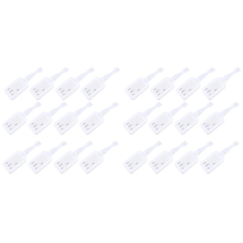 60Sets White Travel Name Tags Durable Id Baggage Tags for Suitcases 1