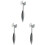 3Pcs Meat Knocking Hammer Alloy Double-Sided Household Kitchen Tool 2