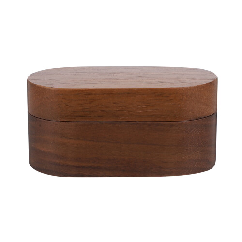 2Pcs Durable Wooden Guitar Pick Case Compact Coffee Color Storage