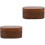 2Pcs Durable Wooden Guitar Pick Case Compact Coffee Color Storage 3