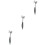 3Pcs Meat Knocking Hammer Alloy Double-Sided Household Kitchen Tool 5