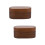 2Pcs Durable Wooden Guitar Pick Case Compact Coffee Color Storage 7