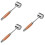 3Pcs Meat Tenderizer Tool Stainless Steel Wooden Handle Home Use 7