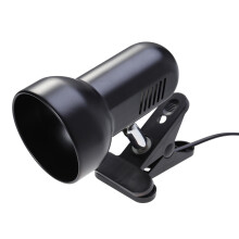 2Pcs Black Metal Reptile Clamp Lamp Holder Fully Adjustable 360 Head