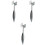 3Pcs Meat Knocking Hammer Alloy Double-Sided Household Kitchen Tool 3