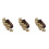 3Pcs Handmade Nut Shell Bracelets Assorted Color Drum Dance Decoration 4