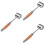3Pcs Meat Tenderizer Tool Stainless Steel Wooden Handle Home Use 6