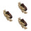 3Pcs Handmade Nut Shell Bracelets Assorted Color Drum Dance Decoration 6