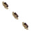 3Pcs Handmade Nut Shell Bracelets Assorted Color Drum Dance Decoration 9