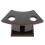 2Pcs Sturdy Plastic Cone Bracket Ice Cream Cone Display Rack Black 1