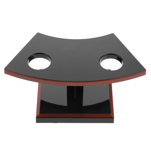 2Pcs Sturdy Plastic Cone Bracket Ice Cream Cone Display Rack Black