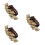 3Pcs Handmade Nut Shell Bracelets Assorted Color Drum Dance Decoration 7
