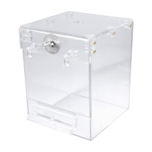 2Pcs Acrylic Bird Bath Basin Transparent Bathing Tub for Parrots