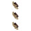 3Pcs Handmade Nut Shell Bracelets Assorted Color Drum Dance Decoration 8