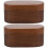 2Pcs Durable Wooden Guitar Pick Case Compact Coffee Color Storage 5