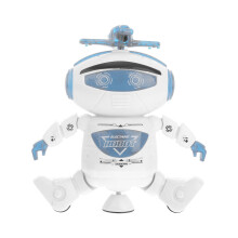 2Pcs Dancing Robot Toy for Kids White Colorful Lights and Music