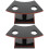 2Pcs Sturdy Plastic Cone Bracket Ice Cream Cone Display Rack Black 5