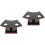 2Pcs Sturdy Plastic Cone Bracket Ice Cream Cone Display Rack Black 4