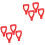 8Pcs Red Plastic Handles Ergonomic Grip Durable and Easy Hang 4