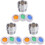 12Pcs Copper Shower Flow Transfer Valves Durable Assorted Color Kit 2
