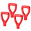 8Pcs Red Plastic Handles Ergonomic Grip Durable and Easy Hang 9