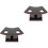 2Pcs Sturdy Plastic Cone Bracket Ice Cream Cone Display Rack Black 3