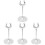 4Pcs Stable Stainless Steel Tabletop Menu Holder Silver for Home Use 2