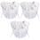 3Pcs Comfortable Chiffon Lace Collar Decorative Clothing Accessory 3