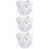 3Pcs Comfortable Chiffon Lace Collar Decorative Clothing Accessory 8