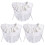 3Pcs Comfortable Chiffon Lace Collar Decorative Clothing Accessory 2