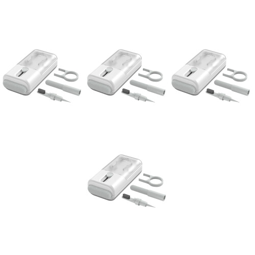 4Sets Durable Earphone Cleaning Set White Multifunctional Kit 2