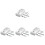 4Sets Durable Earphone Cleaning Set White Multifunctional Kit 2