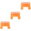 3Pcs Multi-Purpose Plastic Step Stool Toddler Safety Stool 5