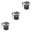 3Pcs Motorcycle Cup Holder Silver Aluminum Handlebar Drink Holder 5