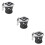 3Pcs Motorcycle Cup Holder Silver Aluminum Handlebar Drink Holder 9
