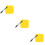 3Pcs Anti-Collision Yellow Silicone Protective Cases for Pets 9