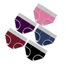3Sets Comfortable Cotton High-Waist Women Panties Breathable Underwear