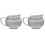 2Pcs Kitchen Sauce Serving Pitcher Ceramic Milk Frother Cup Grey 2