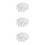 3Pcs Soft Touch White Infant Bedside Bells 10