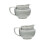 2Pcs Kitchen Sauce Serving Pitcher Ceramic Milk Frother Cup Grey 6