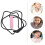 12Pcs Kids Biting Silicone Necklace Pink Chew Teether 6