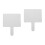 2Pcs Safe White Handheld Answer Board Quick Response Teaching Prop 4