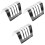 3Pcs Silver Bread Rack Stainless Steel Multi-Grid Sliced Bread Shelf 2